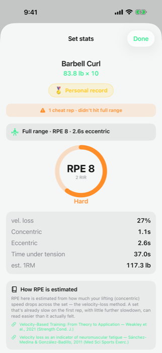 Effort, tempo and PRs